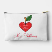 Leraar appreciatie gepersonaliseerde rode hart etui (Achterkant)