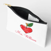 Leraar appreciatie gepersonaliseerde rode hart etui (Open)