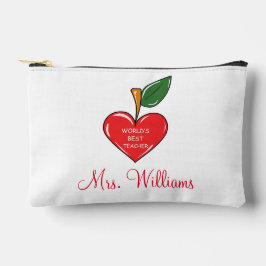 Leraar appreciatie gepersonaliseerde rode hart etui