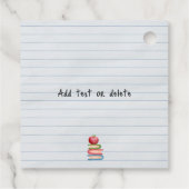 Leraar appreciatie Gnoom met hart Bedankjes Labels (Achterkant)