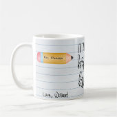 Leraar appreciatie Gnoom met hart Koffiemok (Links)