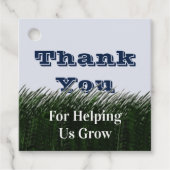 Leraar appreciatie Groen gras klas Dank u Bedankjes Labels (Voorkant)