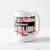 Leraar appreciatie meertalig Dank je Koffiemok (Voorkant rechts)