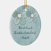 Leraar appreciatie Monogram onderwijs citaat Keramisch Ornament (Rechts)