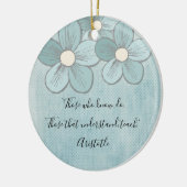 Leraar appreciatie Monogram onderwijs citaat Keramisch Ornament (Links)