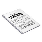 Leraar appreciatie Notitieboek Dank je cadeau (Rechterzijde)