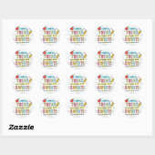 Leraar appreciatie Week Cookie Label Sticker (Vel)