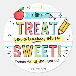 Leraar appreciatie Week Cookie Label Sticker