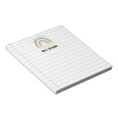 Leraar appreciatie wild over het onderwijzen van r notitieblok (Schuin)