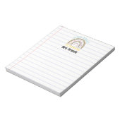 Leraar appreciatie wild over het onderwijzen van r notitieblok (Linkerzijde)