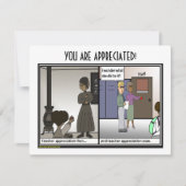 Leraar Appreciation Flat Card Bedankkaart (Voorkant)