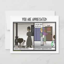 Leraar Appreciation Flat Card Bedankkaart
