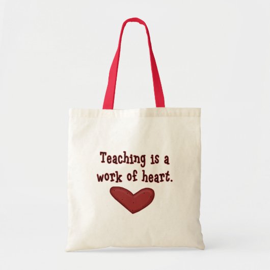 Leraar Appreciation Heart Bag Tote Bag (Voorkant)