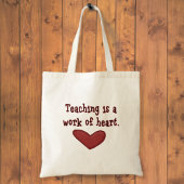 Leraar Appreciation Heart Bag Tote Bag