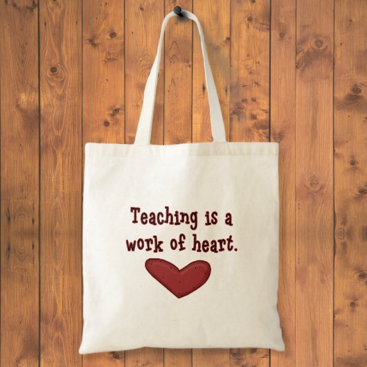 Leraar Appreciation Heart Bag Tote Bag