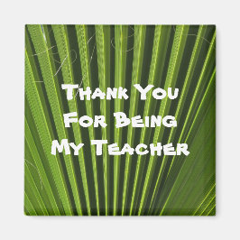 Leraar Appreciation Palm Leaf Foto Hartelijk dank Magneet