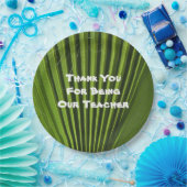 Leraar Appreciation Palm Leaf Foto Hartelijk dank Papieren Bordje (Feest)