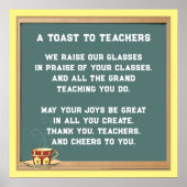 Leraar Appreciation Poem Poster (Voorkant)