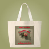Leraar Appreciation Red Apple Grote Tote Bag