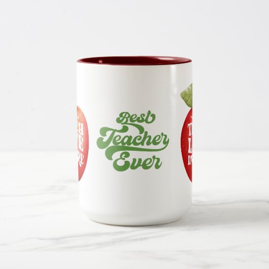 Leraar Appreciation Teach Love Inspire Coffee Mok (Center)
