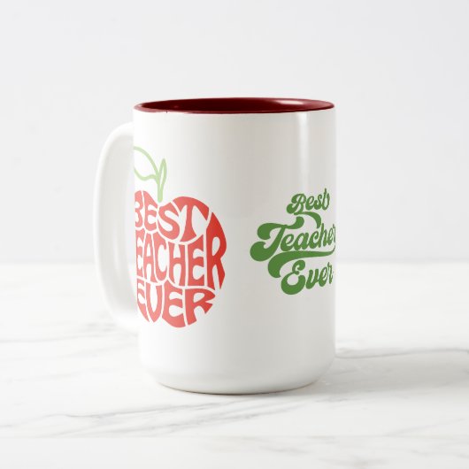 Leraar Appreciation Teach Love Inspire Coffee Mok (Voorkant links)