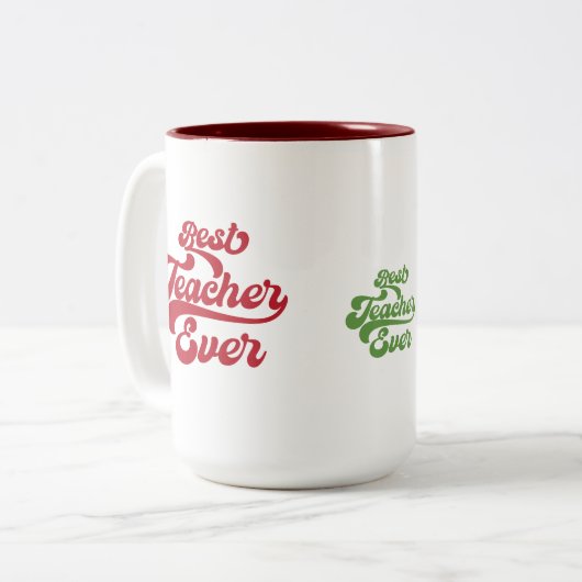 Leraar Appreciation Teach Love Inspire Coffee Mok (Voorkant links)