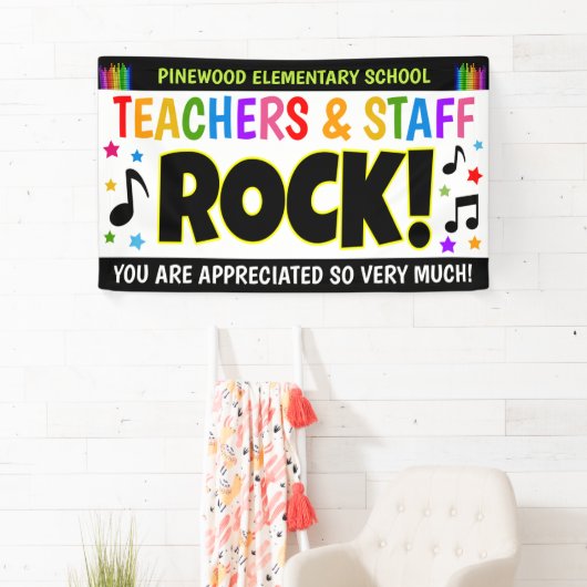 Leraar Appreciation Week Rock Banner (Insitu)