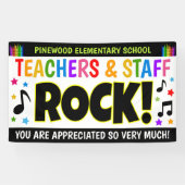 Leraar Appreciation Week Rock Banner (Horizontaal)