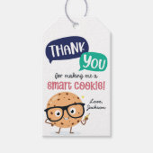 Leraar Apprecie Cookie Slimme Cookie Dank u Cadeaulabel (Voorkant)