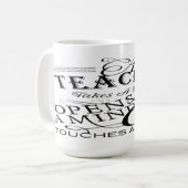 Leraar Appreciing citeert Koffie Mugs Koffiemok (Voorkant links)