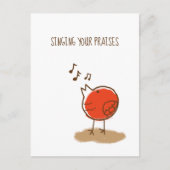 Leraar Appreciy Little Bird Bedankt Briefkaart (Voorkant)