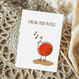 Leraar Appreciy Little Bird Bedankt Briefkaart