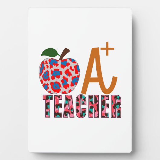 Leraar Art Apple A plus leraar Fotoplaat (voorkant)