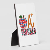 Leraar Art Apple A plus leraar Fotoplaat (Zijkant)