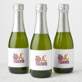 Leraar Art Apple A plus leraar Sparkling Wijnetiket (Flessen)