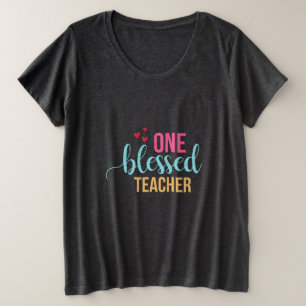 Leraar Art One Blessenaar Grote Maat T-shirt