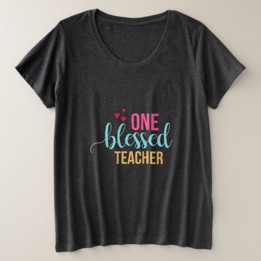 Leraar Art One Blessenaar Grote Maat T-shirt (Design voorkant)