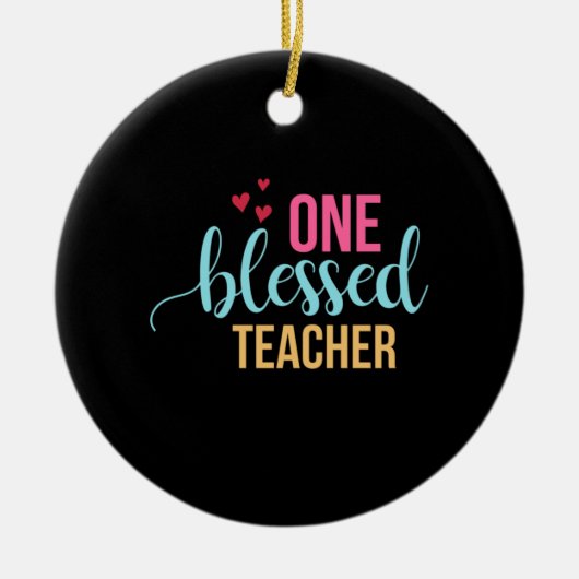 Leraar Art One Blessenaar Keramisch Ornament (Voorkant)