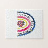 Leraar Art Proud Ik ben leraar Legpuzzel (Horizontaal)