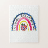 Leraar Art Proud Ik ben leraar Legpuzzel (Verticaal)