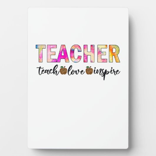 Leraar Art Teach Love Inspire Fotoplaat (voorkant)