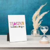 Leraar Art Teach Love Inspire Fotoplaat (Zijkant)