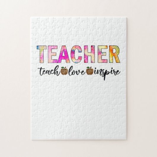 Leraar Art Teach Love Inspire Legpuzzel (Verticaal)