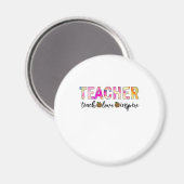 Leraar Art Teach Love Inspire Magneet (Voorkant / Achterkant)