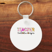 Leraar Art Teach Love Inspire Sleutelhanger (Voorkant)