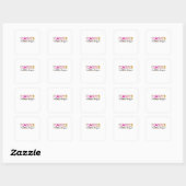 Leraar Art Teach Love Inspire Vierkante Sticker (Vel)