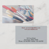 leraar artistieke schilder visitekaartje (Voorkant / Achterkant)