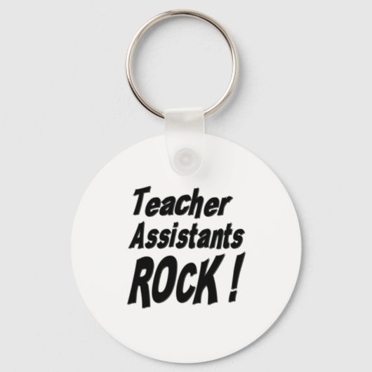Leraar Assistants Rock! Button Sleutelhanger (Voorkant)