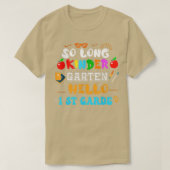 leraar basisschool , lange kleuterschool 1 s t-shirt (Design voorkant)