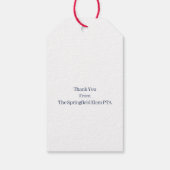 Leraar Bedankt Cadeaulabel (Achterkant)